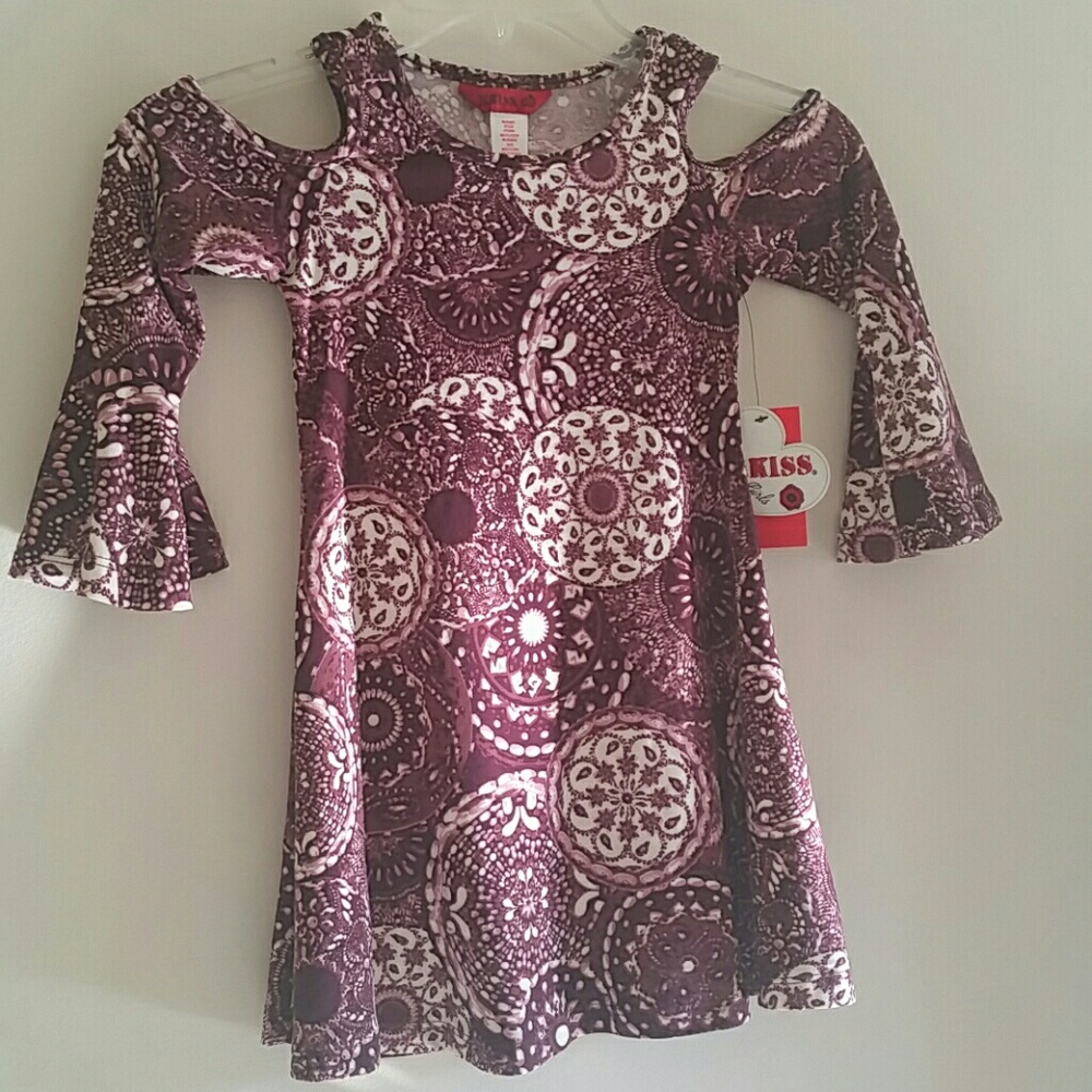 GIRLS’ COLD SHOULDER DRESS